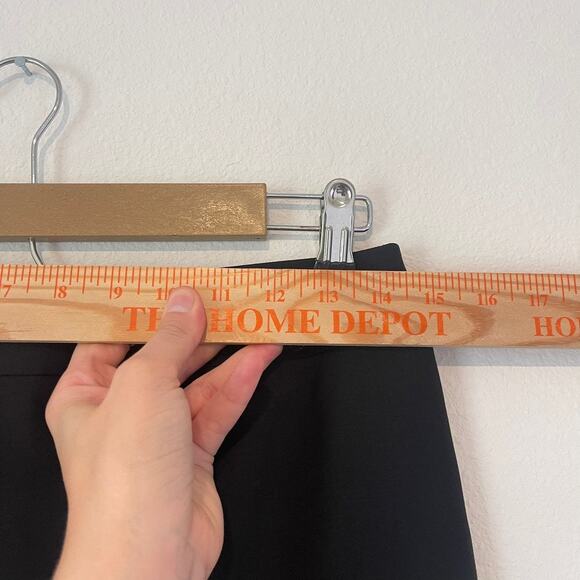 Talbots Black Pencil Skirt Womens 4 Lined Wool Blend Suiting Office Career Work - Picture 2 of 10